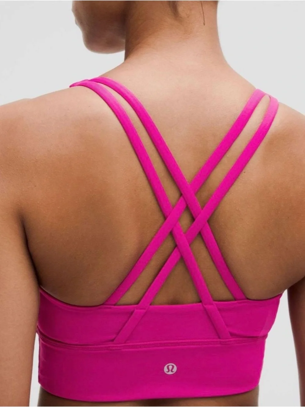 Lululemon Energy Longline Bra *Medium Support, B–D Cups Ripped Raspberry - Picture 2 of 6